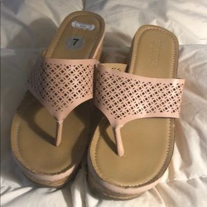 Peach colored Kenneth Cole Sandals